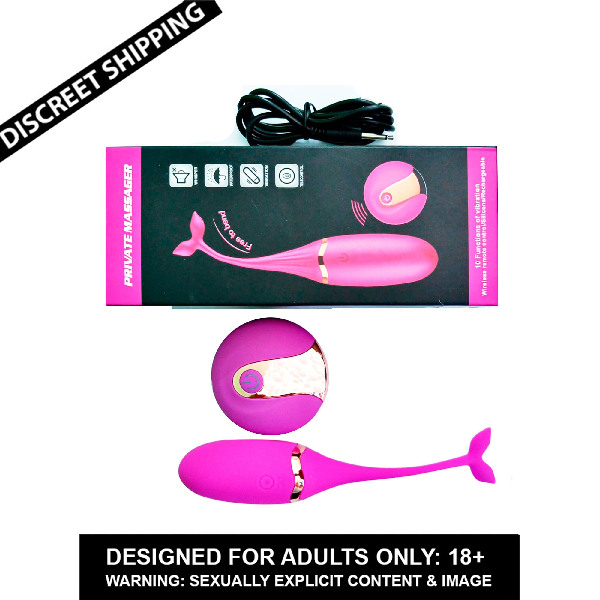     			10 Speed Vibrating Fish Shaped Egg With Wireless Remote Control And USB Charging Sex Toy For Women By Naughty World