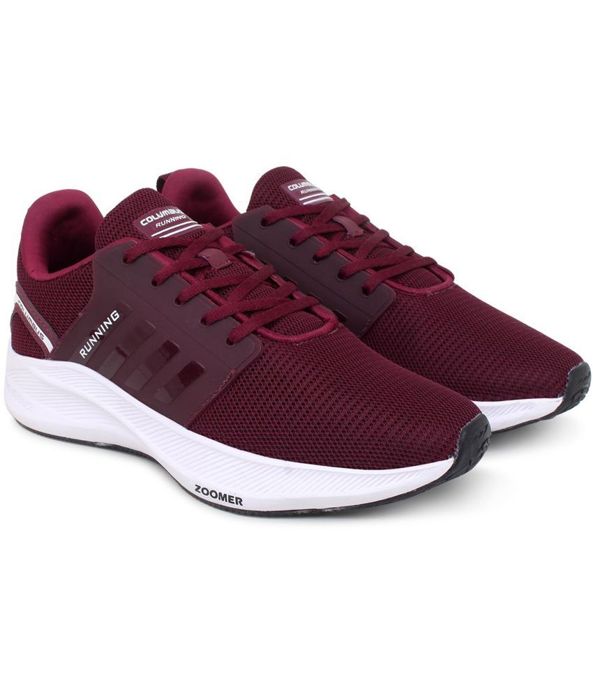     			Columbus - STINGER-Sport shoe Maroon Men's Sports Running Shoes