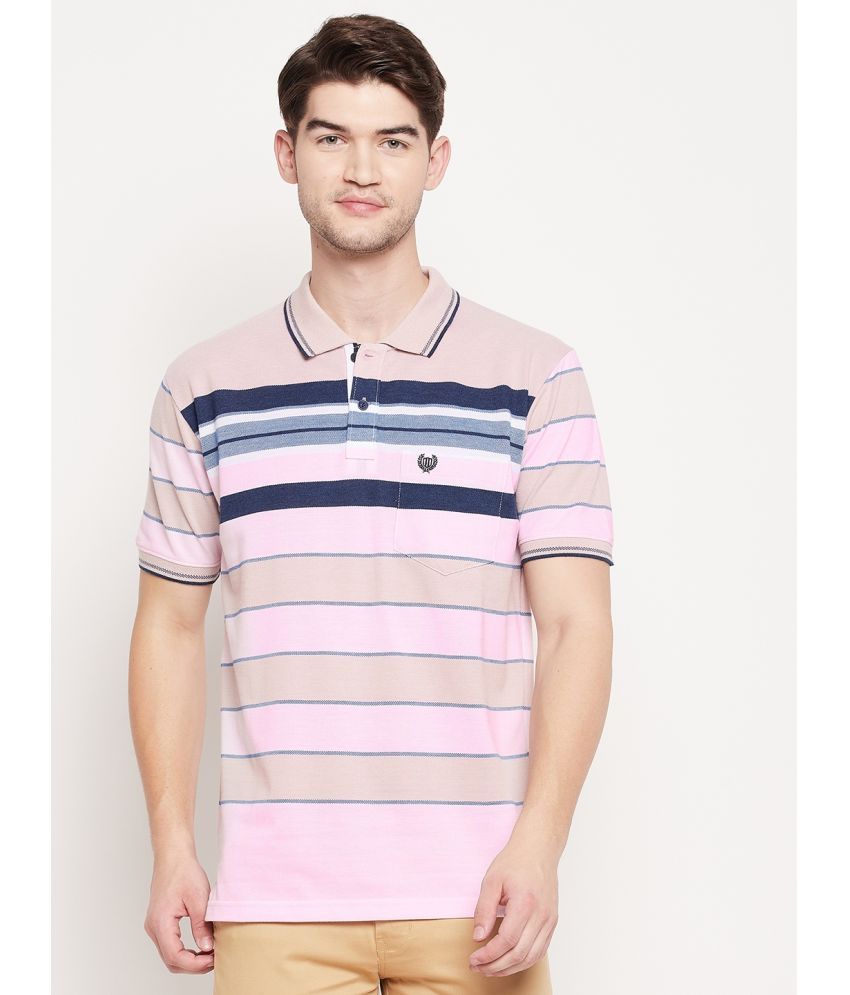     			Duke - Pink Cotton Blend Regular Fit Men's Polo T Shirt ( Pack of 1 )