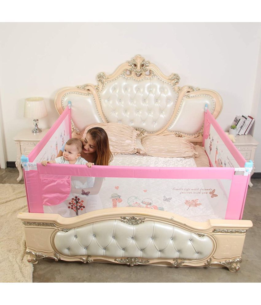     			SAFE-O-KID Pink ABS Bed Rail ( 1 pcs )