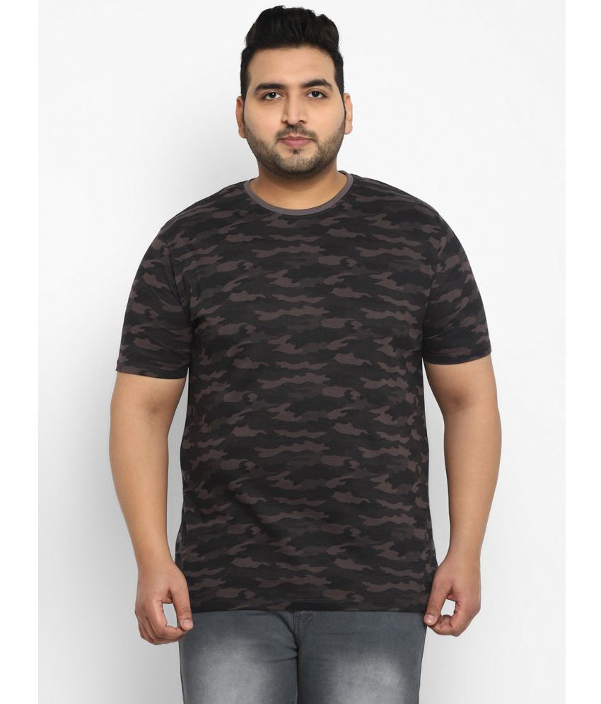     			Urbano Plus - Grey Cotton Regular Fit Men's T-Shirt ( Pack of 1 )