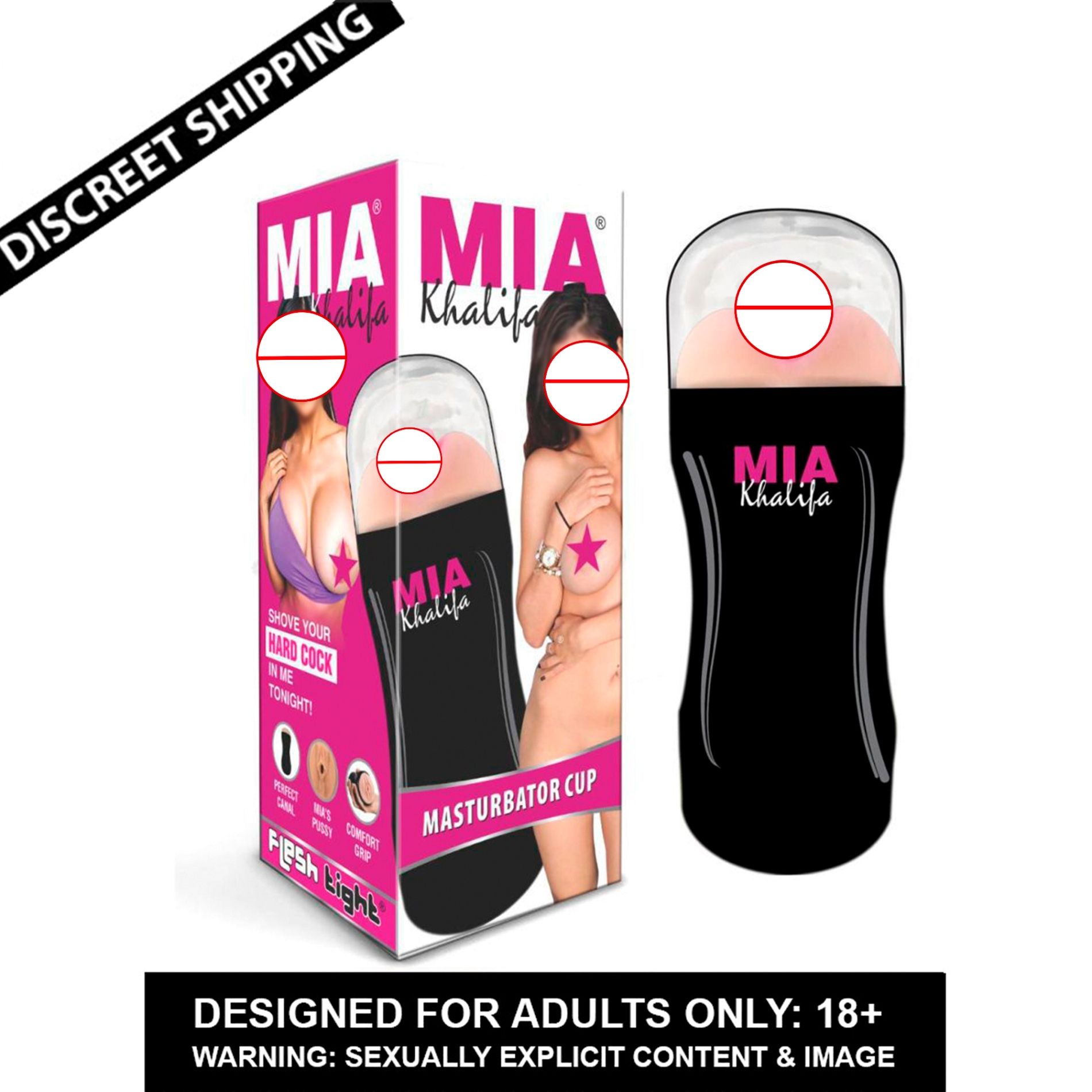     			Bluemoon MIA KHALIFA MALE POCKET PUSSY MASTURBATOR CUP WITH FREE LUBE-U.S.A