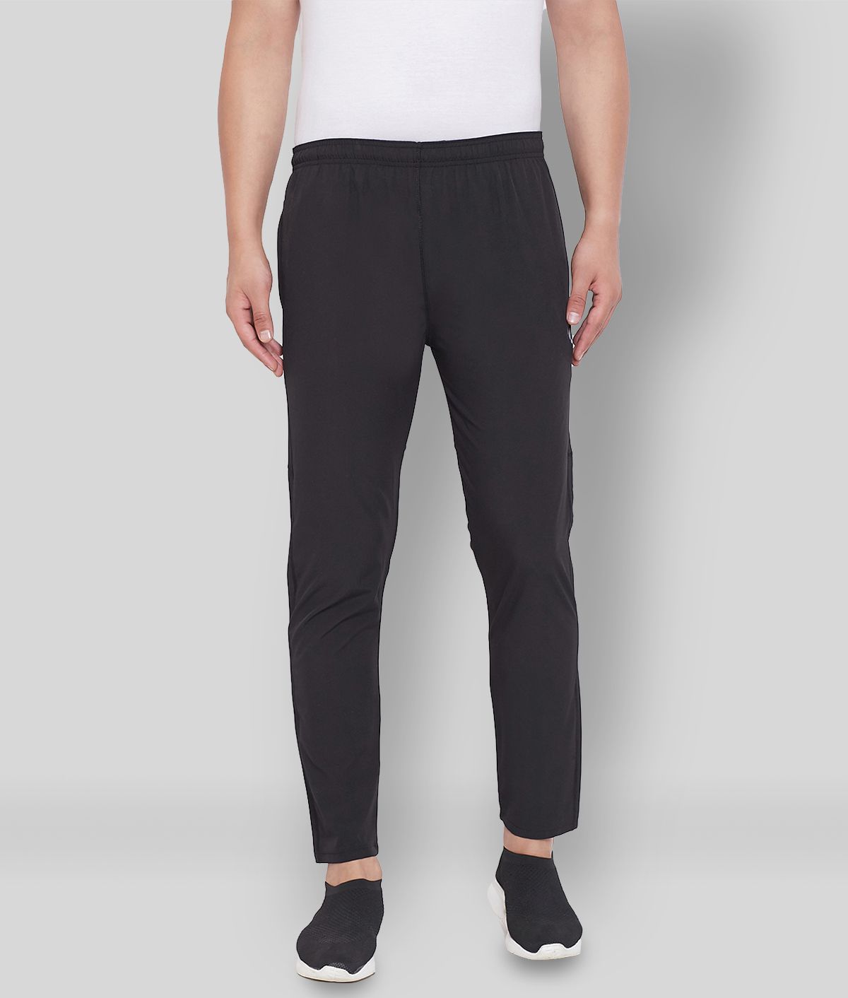     			RANBOLT -  Black Polyester Men's Sports Trackpants ( Pack of 1 )