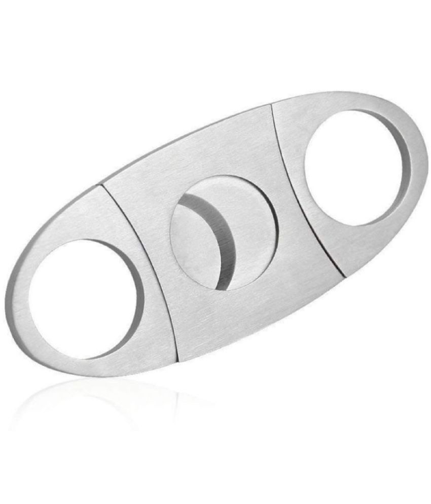     			SHB - Silver Stainless Steel Cigar Cutter ( Pack of 1 )