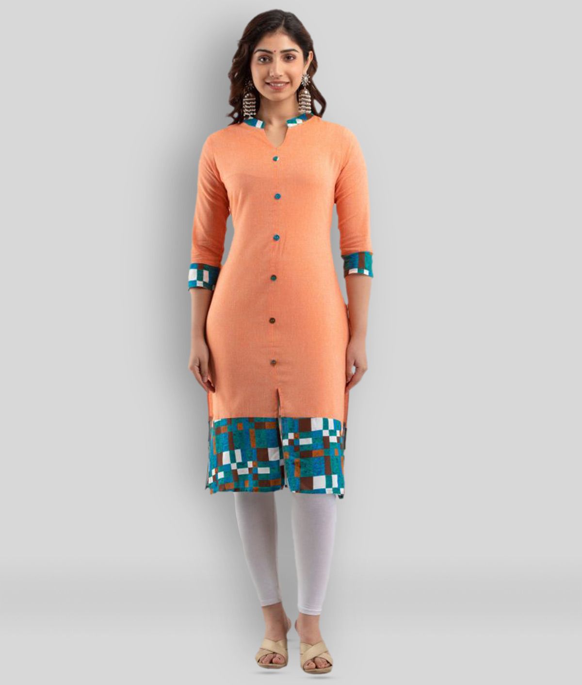 orange brand kurtis