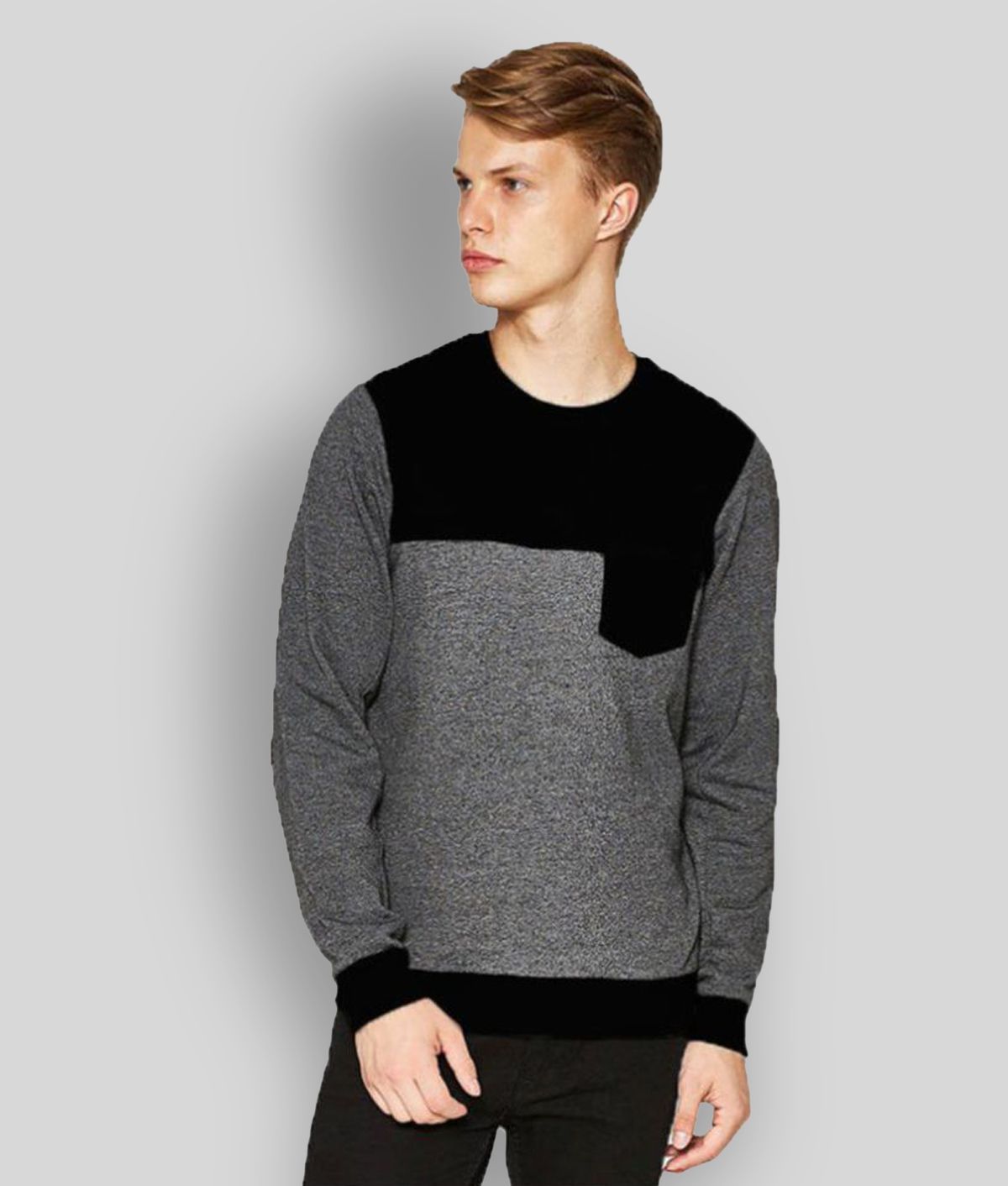 Veirdo Grey Round Sweatshirt
