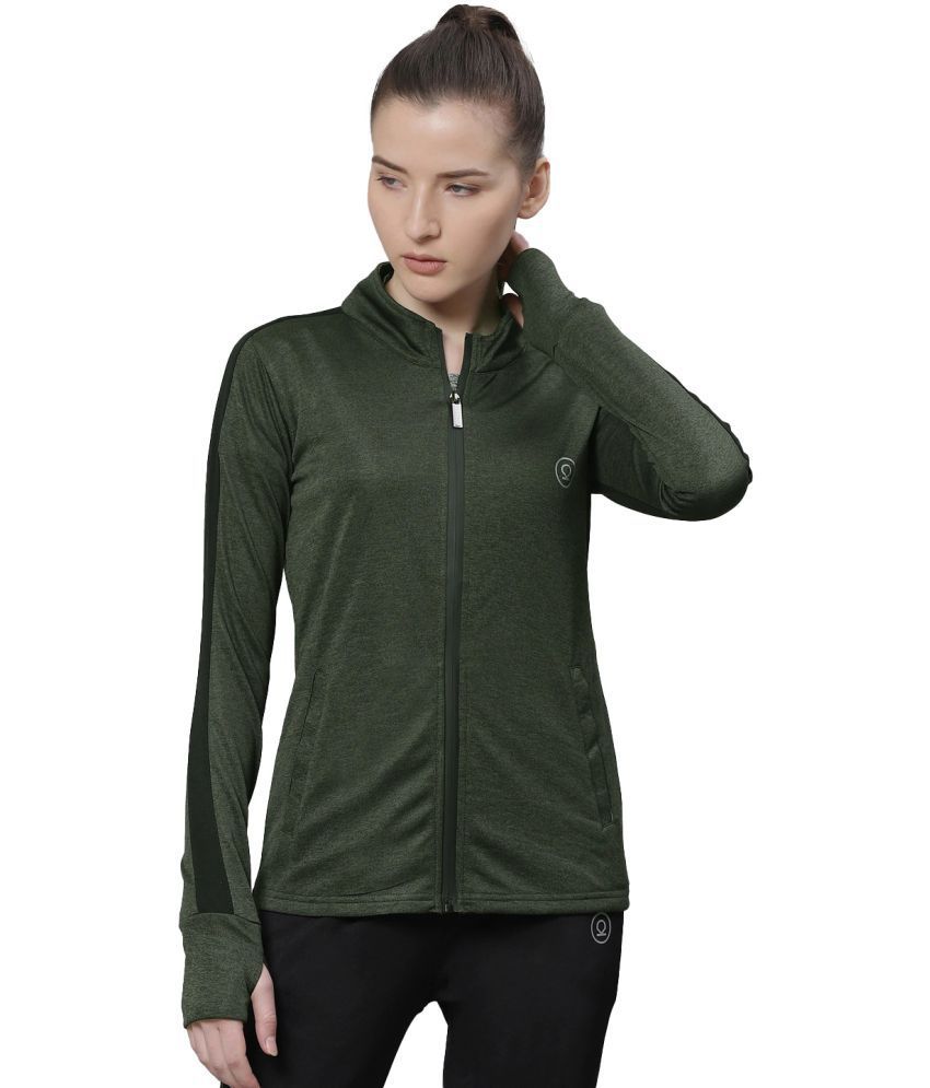 Chkokko - Olive Green Polyester Women's Jacket