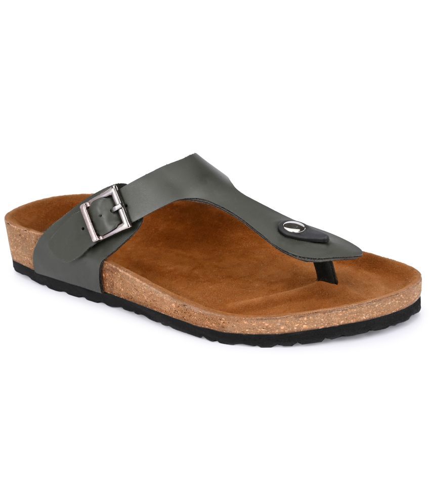     			SHENCES - Olive Men's Sandals