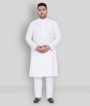 Hangup - White Linen Regular Fit Men's Kurta Pyjama Set ( Pack of 1 )