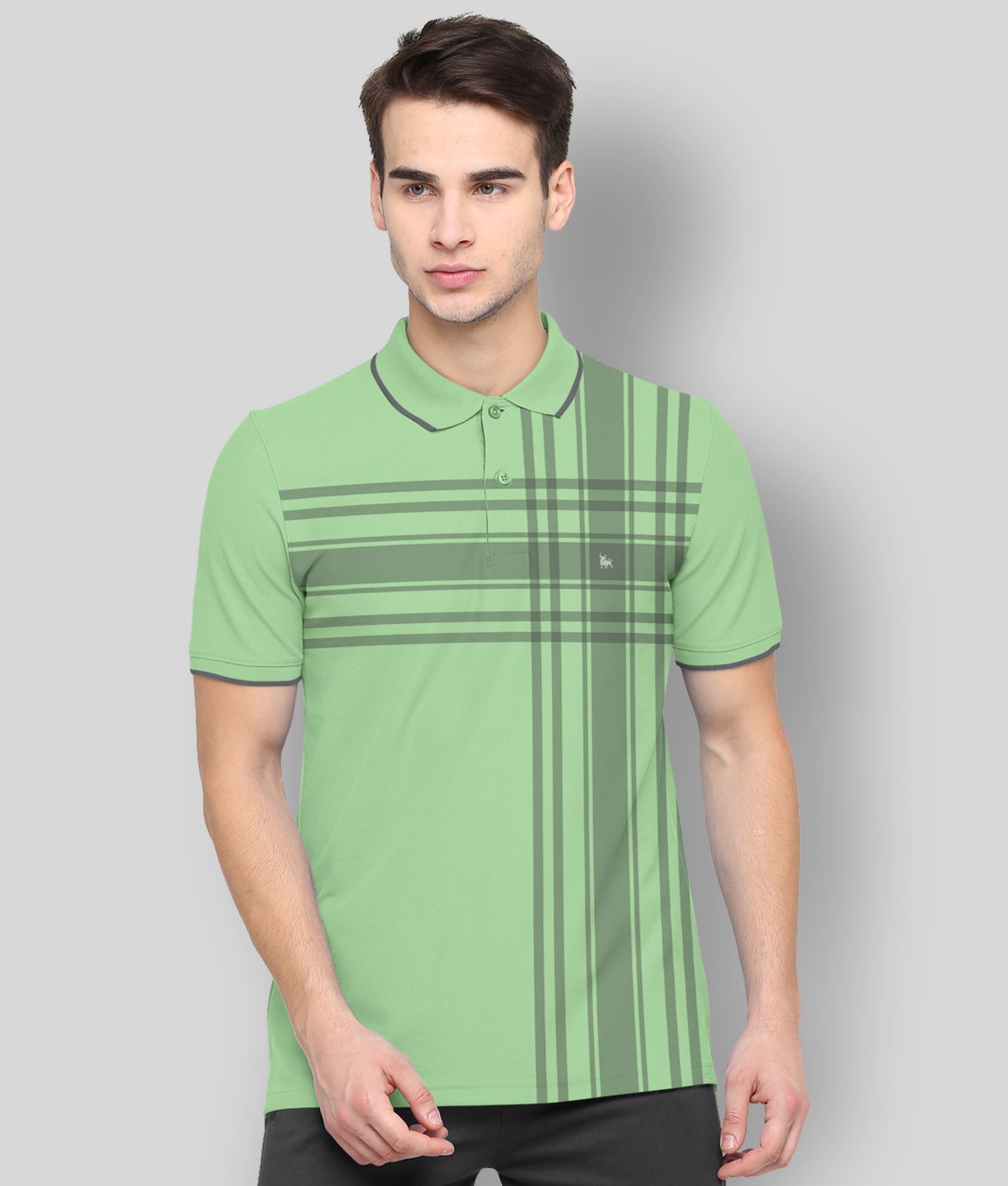     			BULLMER - Green Cotton Blend Regular Fit Men's Polo T Shirt ( Pack of 1 )