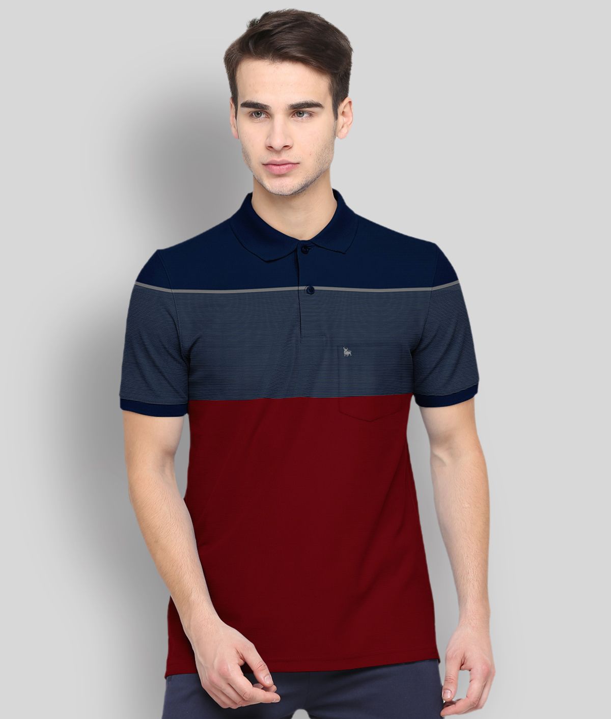     			BULLMER - Multicolor Cotton Blend Regular Fit Men's Polo T Shirt ( Pack of 1 )