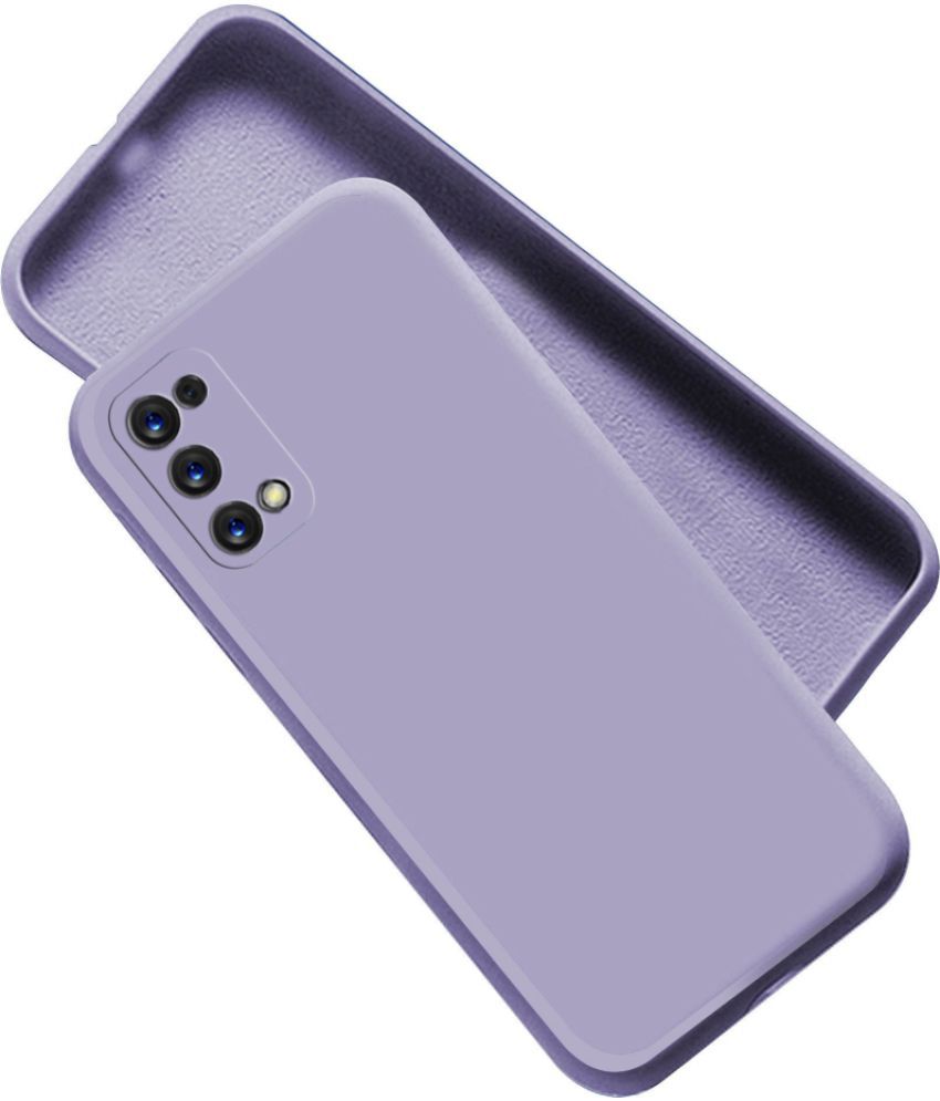     			Artistique - Purple Silicon Silicon Soft cases Compatible For Realme 7 Pro ( Pack of 1 )