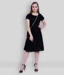 Addyvero - Black Rayon Women's Fit And Flare Dress ( Pack of 1 )