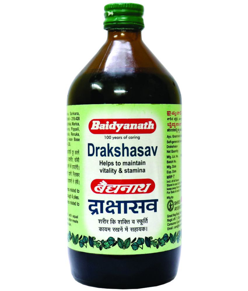     			Baidyanath Drakshasav Syrup 450ml (Pack of 1)