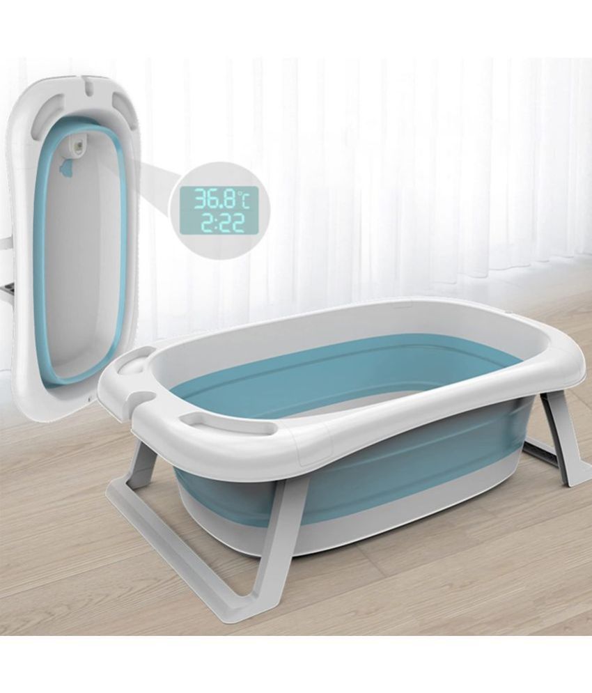     			SAFE-O-KID Blue Plastic Baby Bath Tub
