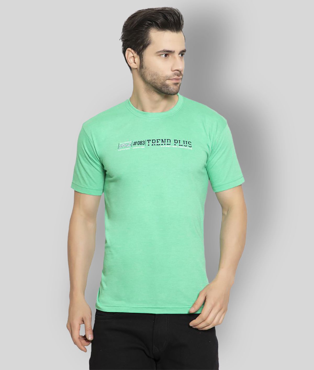     			Zeffit - Cotton Blend Regular Fit Green Men's Sports T-Shirt ( Pack of 1 )