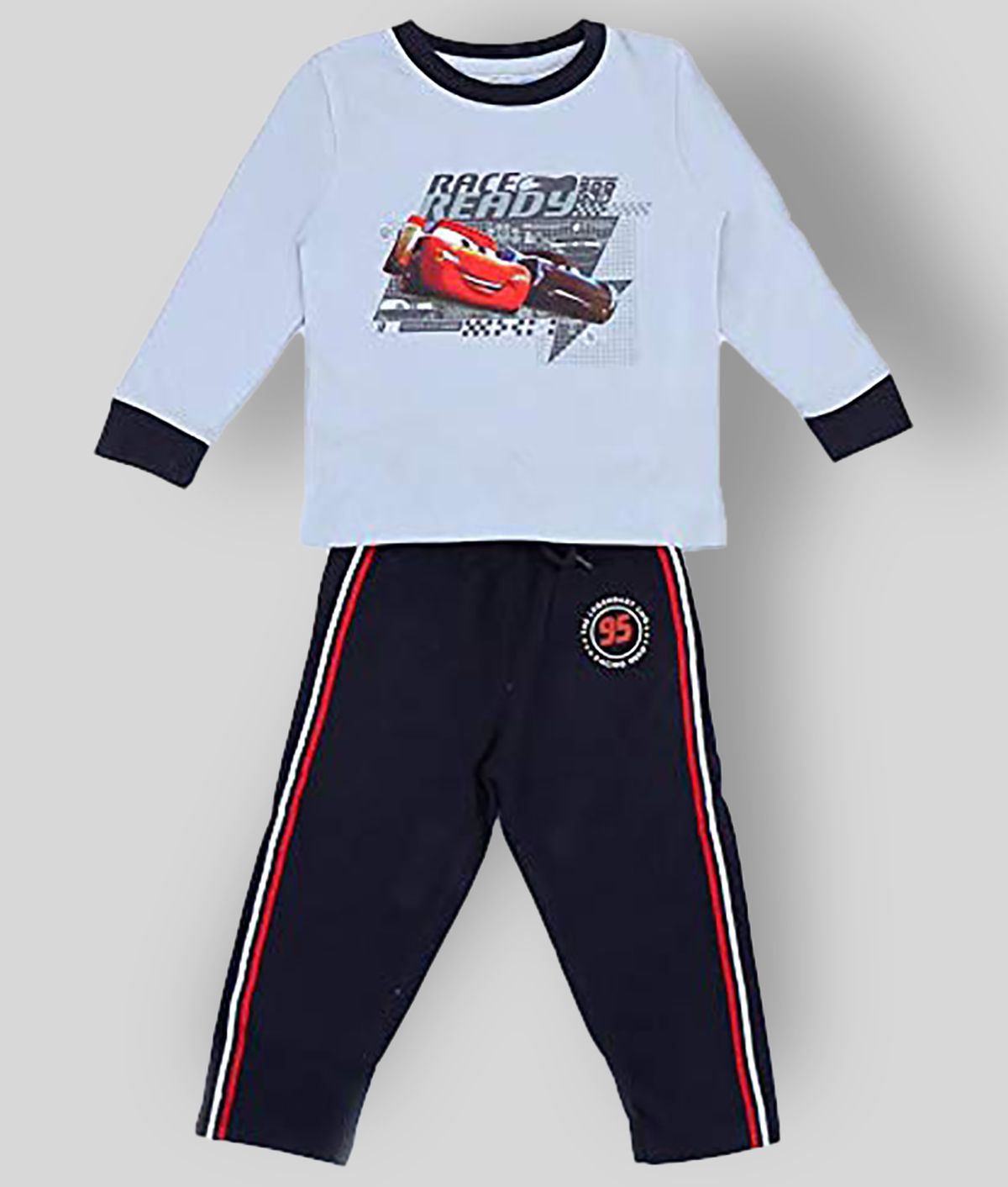ICABLE - Gray Cotton Boy's T-Shirt & Trackpants ( Pack of 1 )