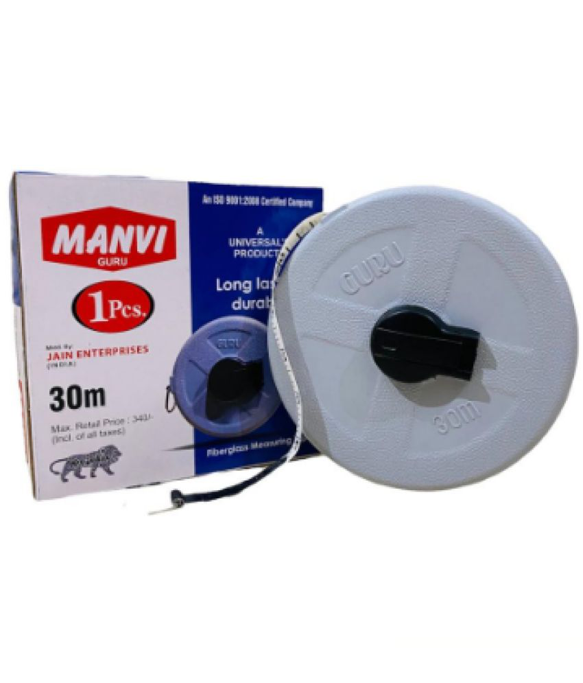     			Manvi-Tools hardware Manual Measuring Tape (Measuring Distances Up to 30 Meters)