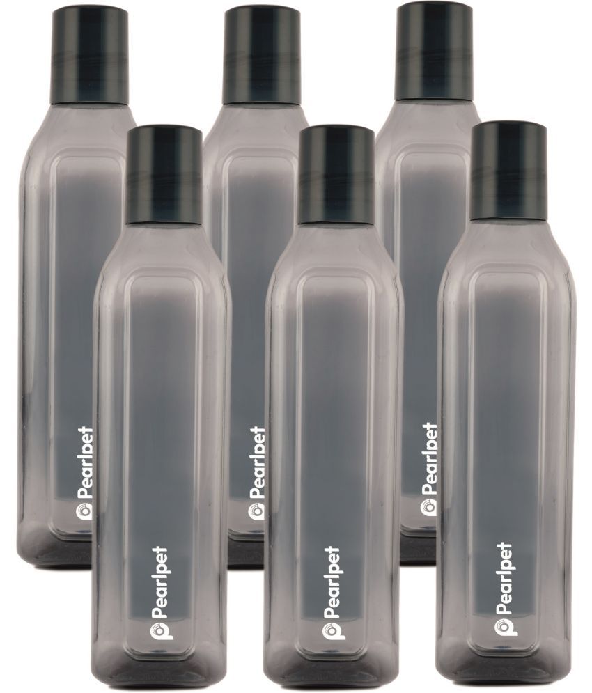     			PearlPet - Grey Water Bottle ( Pack of 6 )