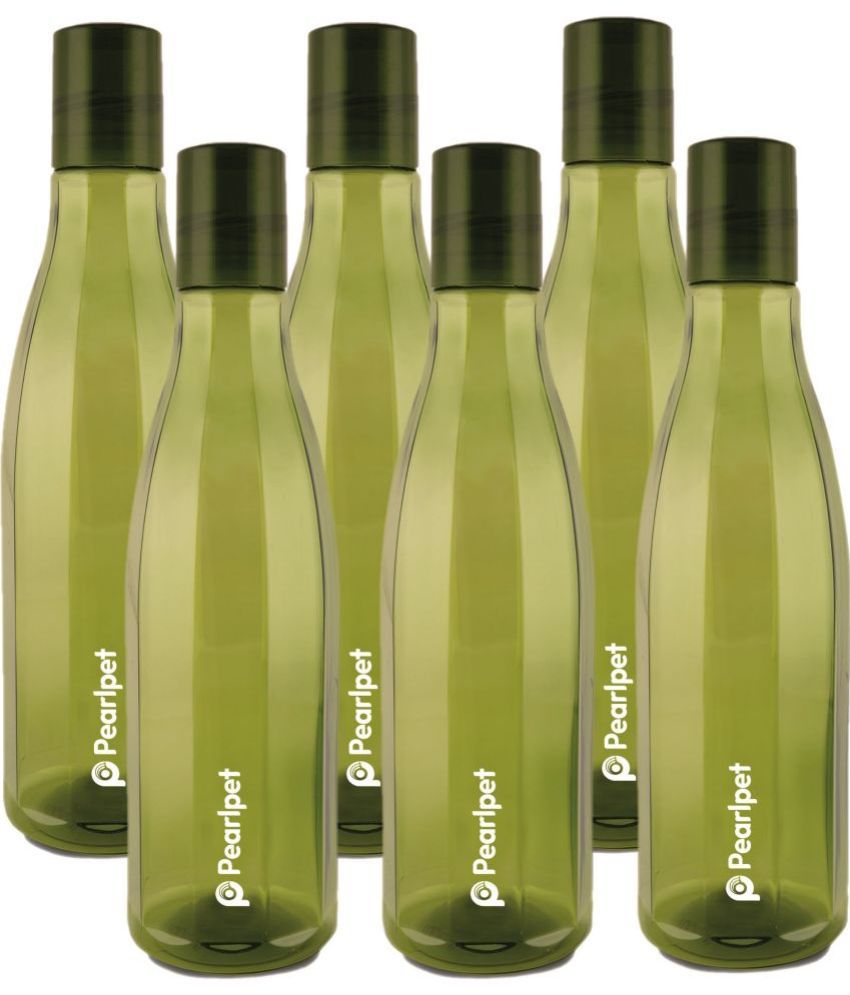    			PearlPet - Olive Green Fridge Water Bottle ( Pack of 6 )