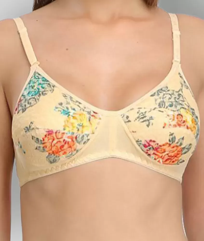 Buy Smilzo Yellow Cotton Padded Bra on Snapdeal