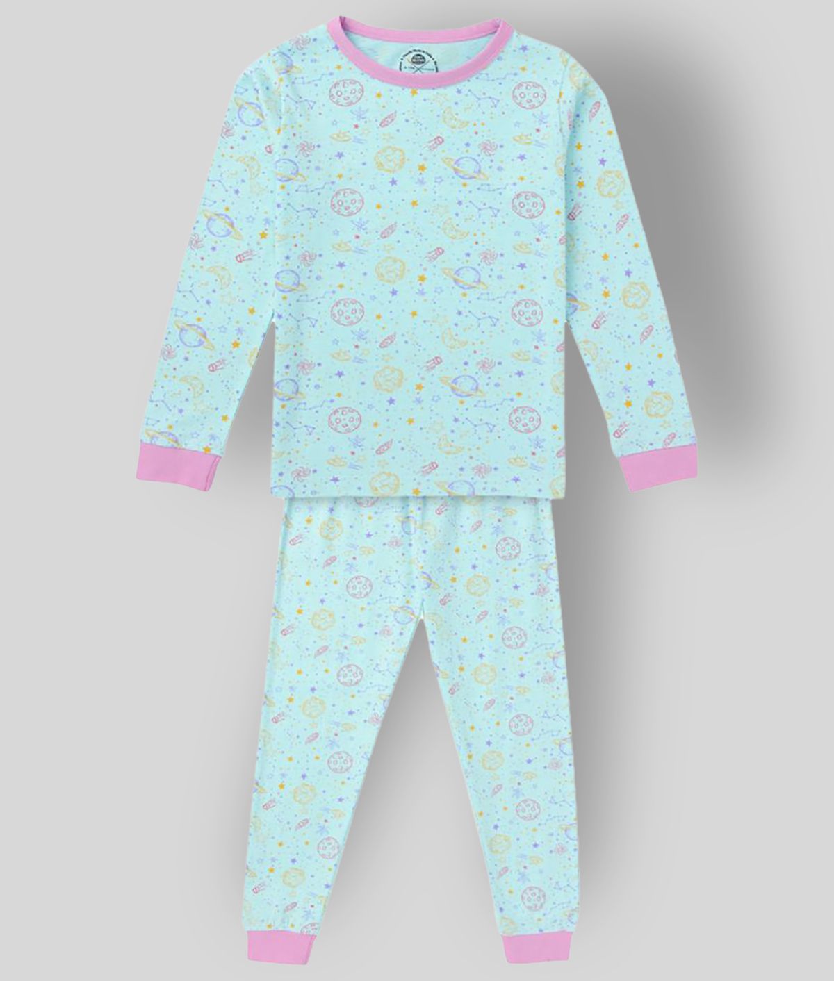 Cub Mcpaws - Multi Color Cotton Girls Night Suit Set ( Pack of 1 )