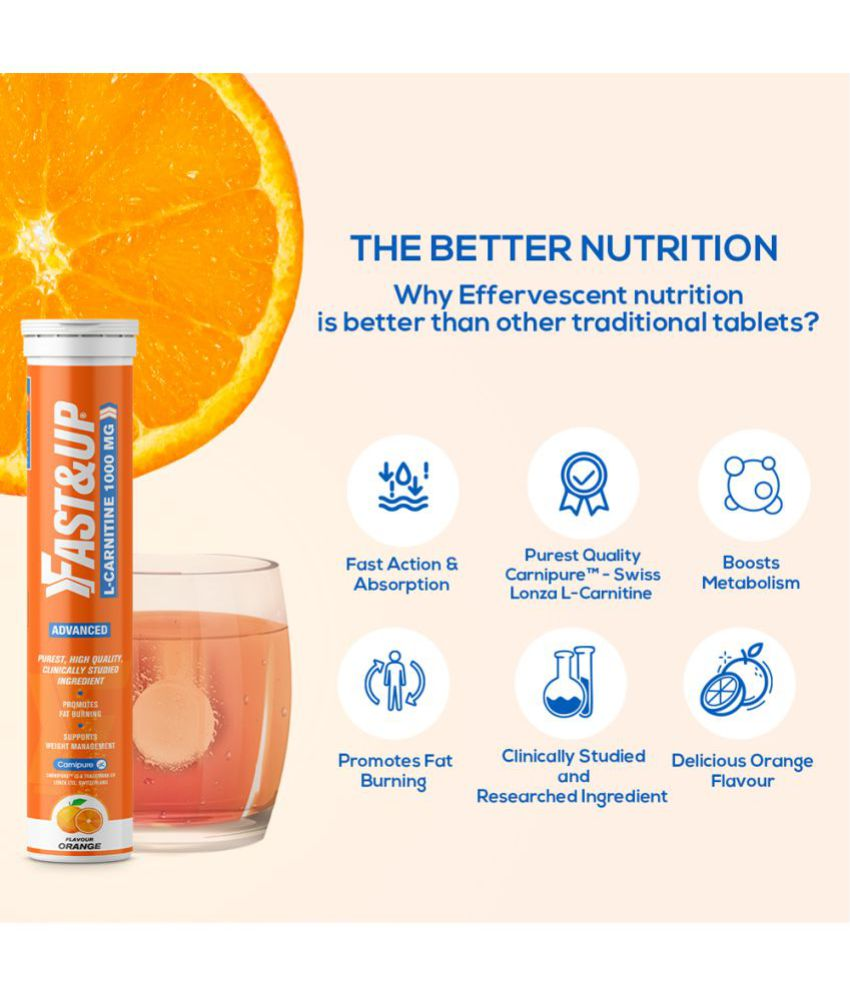 Fast&Up L carnitine 100 gm Orange Buy Fast&Up L carnitine 100 gm