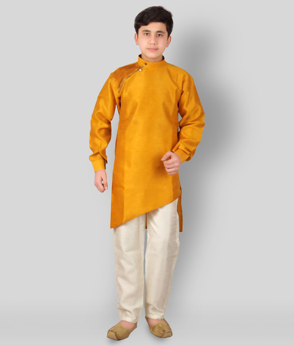     			Fourfolds Kids Indian Ethnic Wear Kurta Pyjama Set for Boys 710