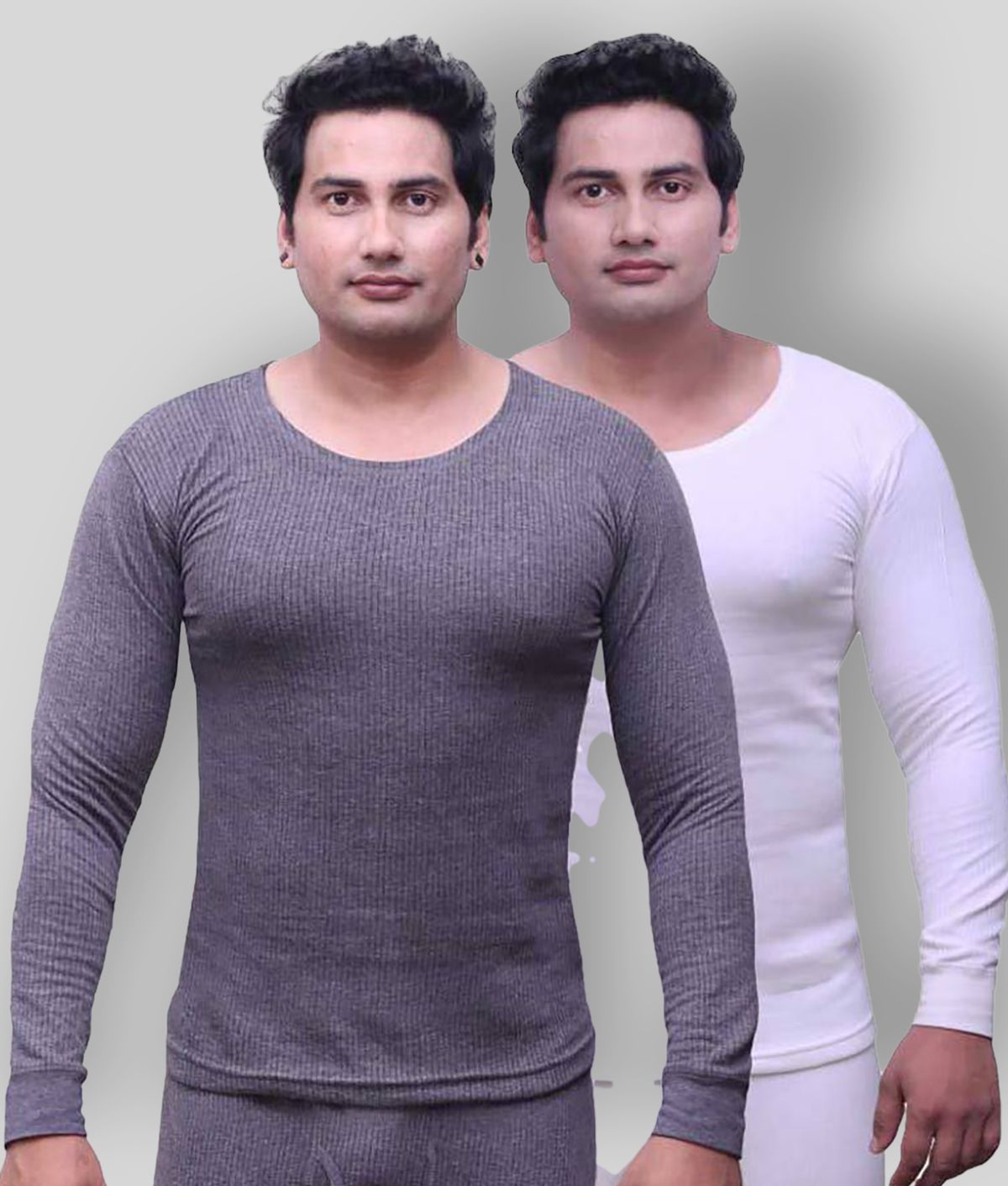     			Selfcare - Multicolor Cotton Blend Men's Thermal Tops ( Pack of 2 )
