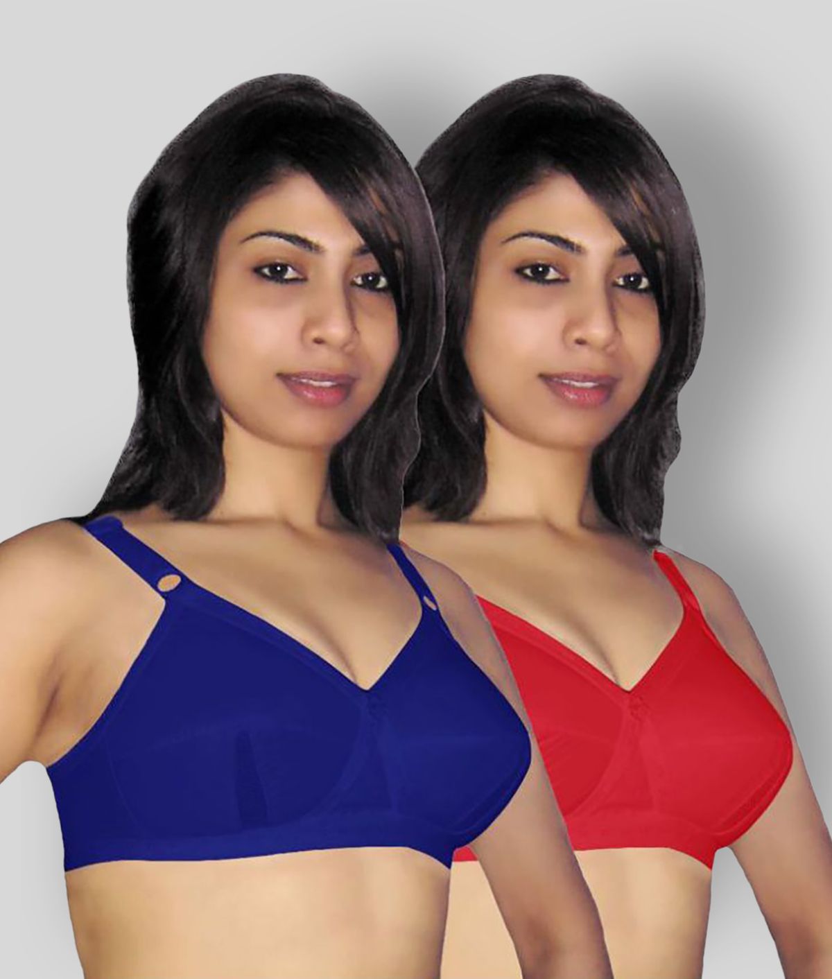     			Selfcare Pack of 2 Cotton Non Padded Women's T-Shirt Bra ( Multi Color )