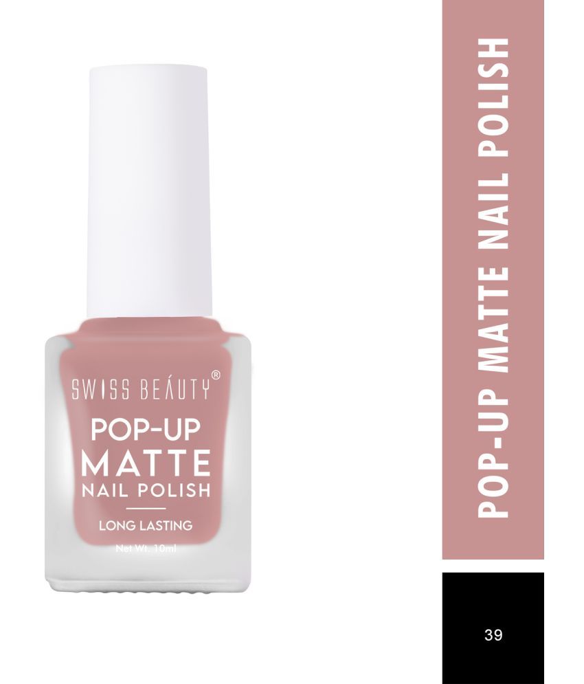     			Swiss Beauty POP UP Matte Nail Polish - (Shade-39, 10ml)