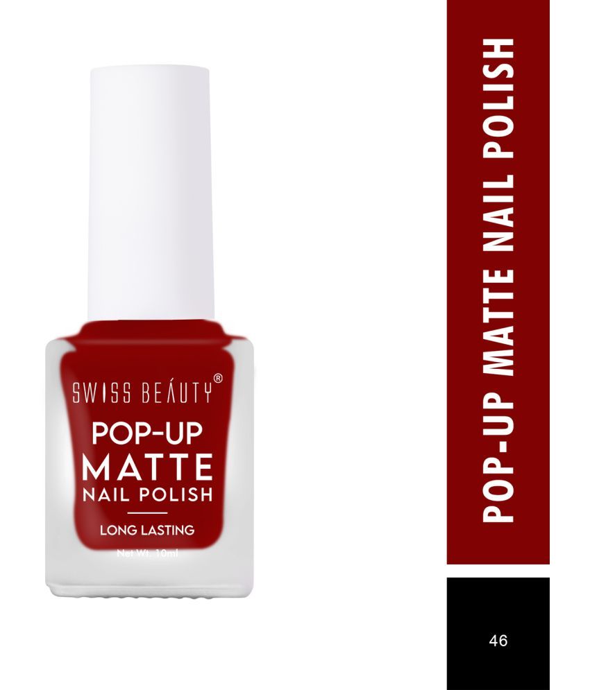     			Swiss Beauty POP UP Matte Nail Polish - (Shade-46, 10ml)