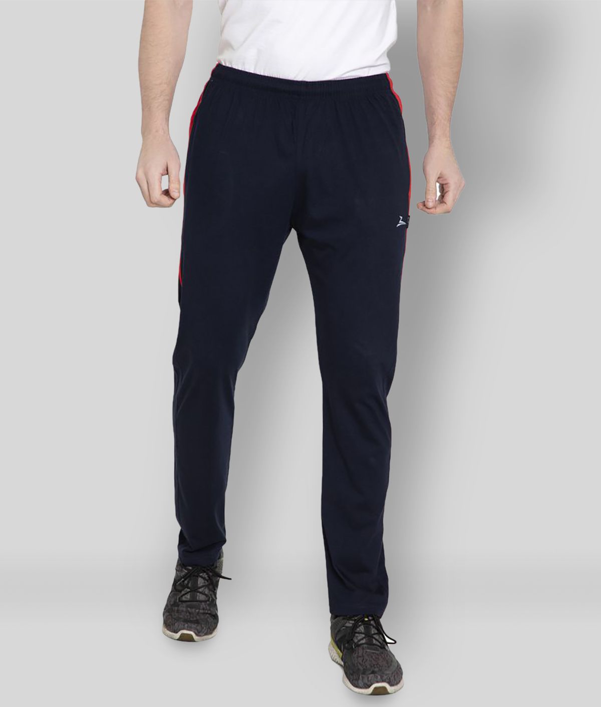     			Zeffit - Navy Blue Cotton Blend Men's Sports Trackpants ( Pack of 1 )