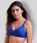 Clovia Cotton Non Padded Women's T-Shirt Bra ( Blue )