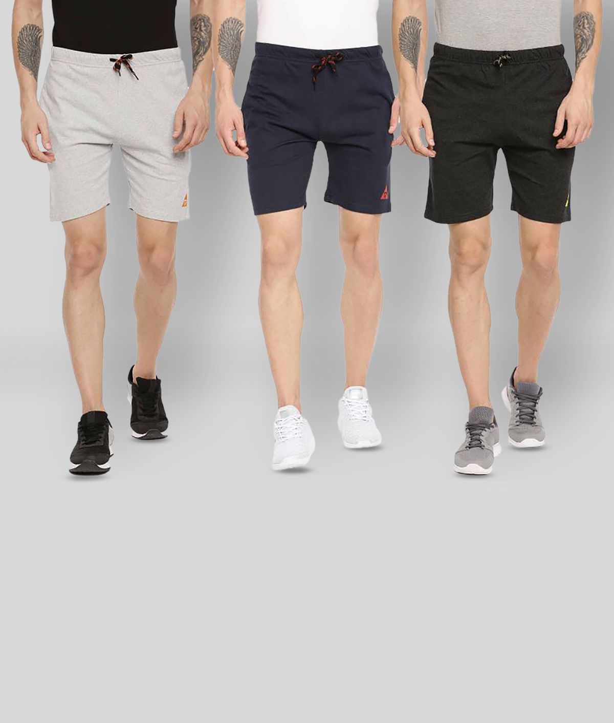     			Ardeur - Multi Cotton Blend Men's Shorts ( Pack of 3 )