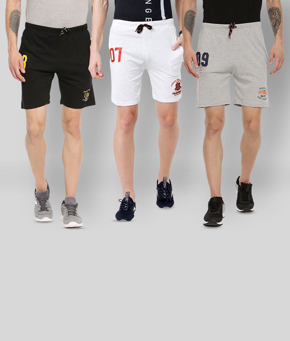     			Ardeur - Multi Cotton Blend Men's Shorts ( Pack of 3 )