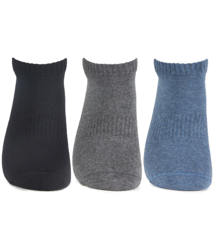     			Bonjour - Multicolor Cotton Blend Men's Low Cut Socks ( Pack of 3 )