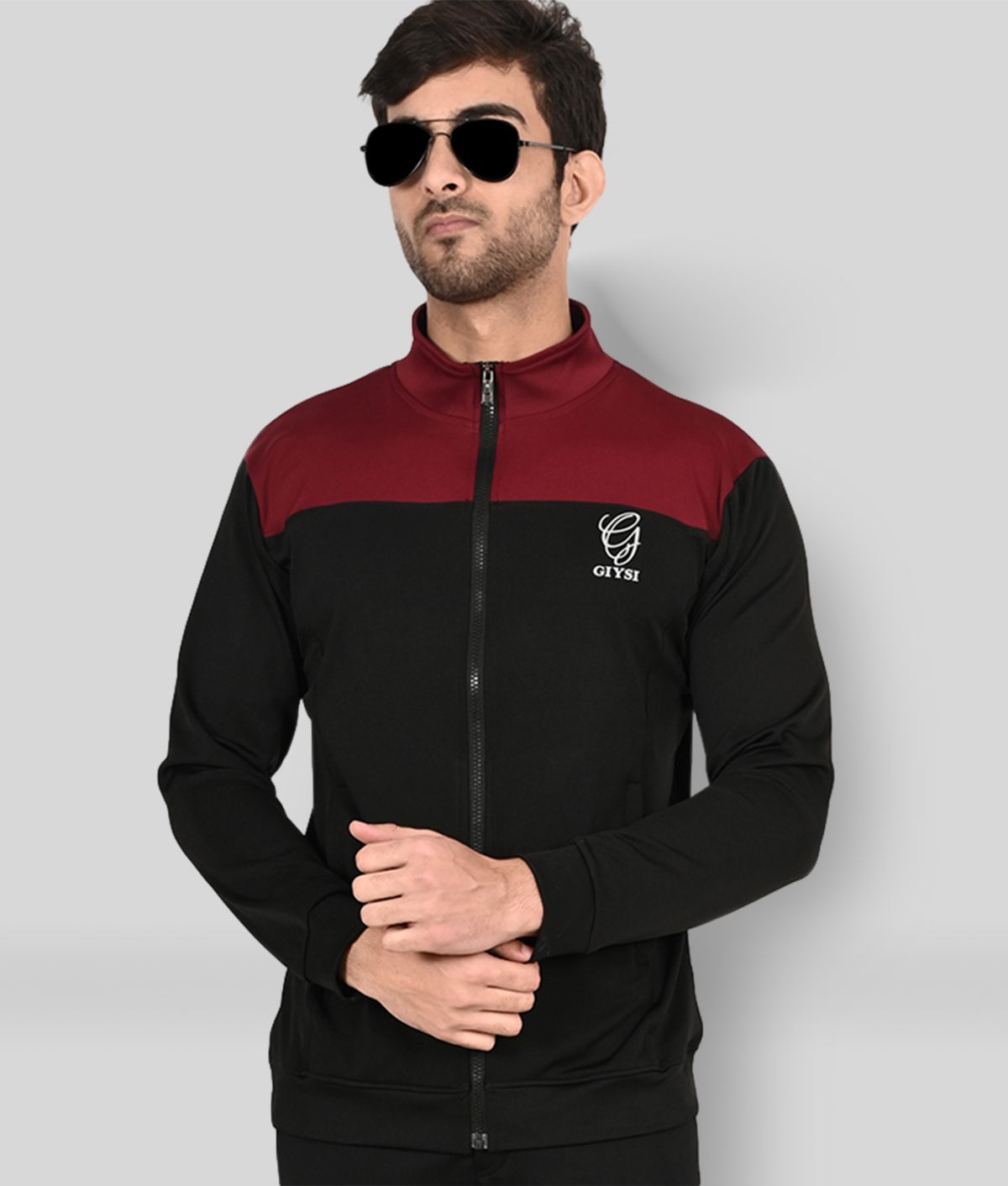 GIYSI -  Black Polyester Men's Gym Jacket ( Pack of 1 )