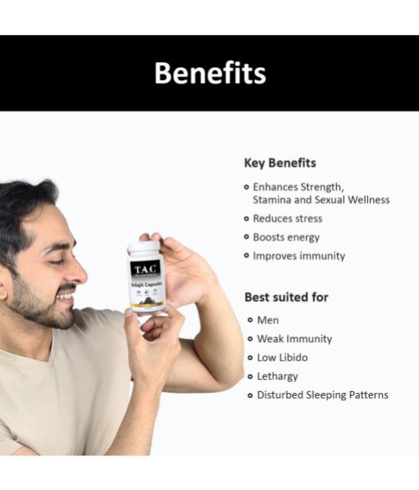 TAC The Ayurveda Co. 100 Natural Shilajit for Stamina, Immunity