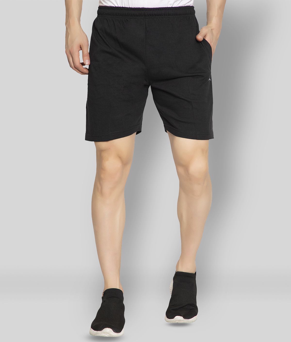     			Zeffit -  Navy Blue Cotton Blend Men's Shorts ( Pack of 1 )