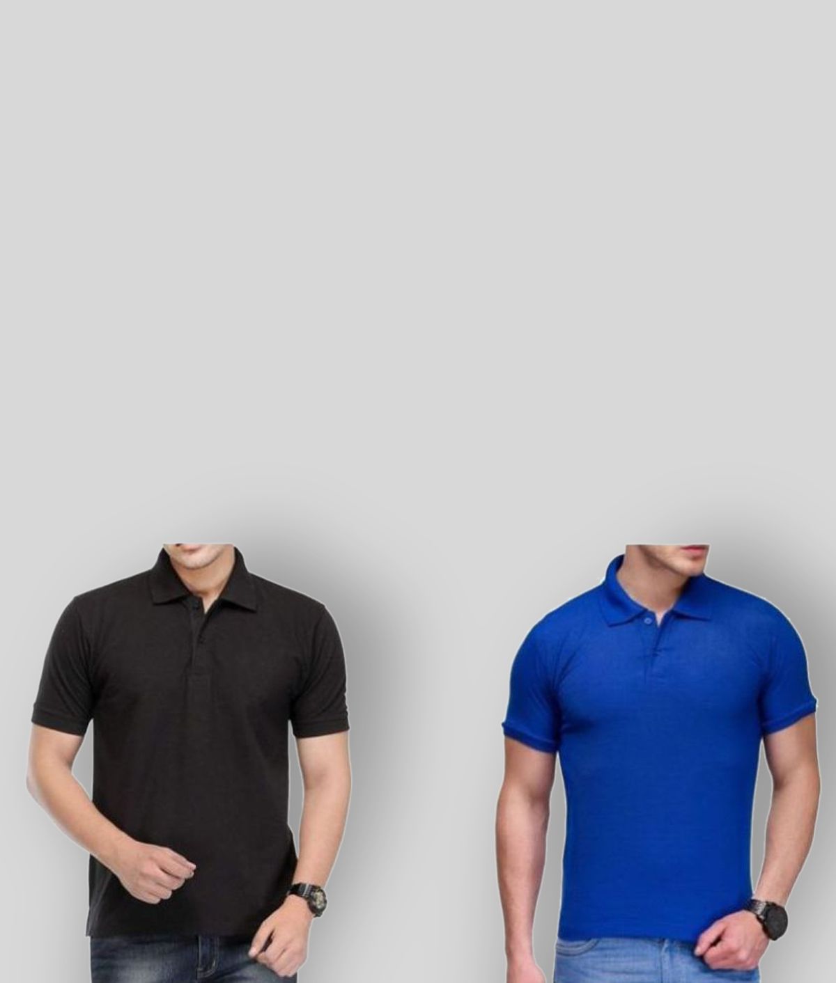     			FASHION365 - Multicolor Cotton Blend Slim Fit Men's Polo T Shirt ( Pack of 2 )