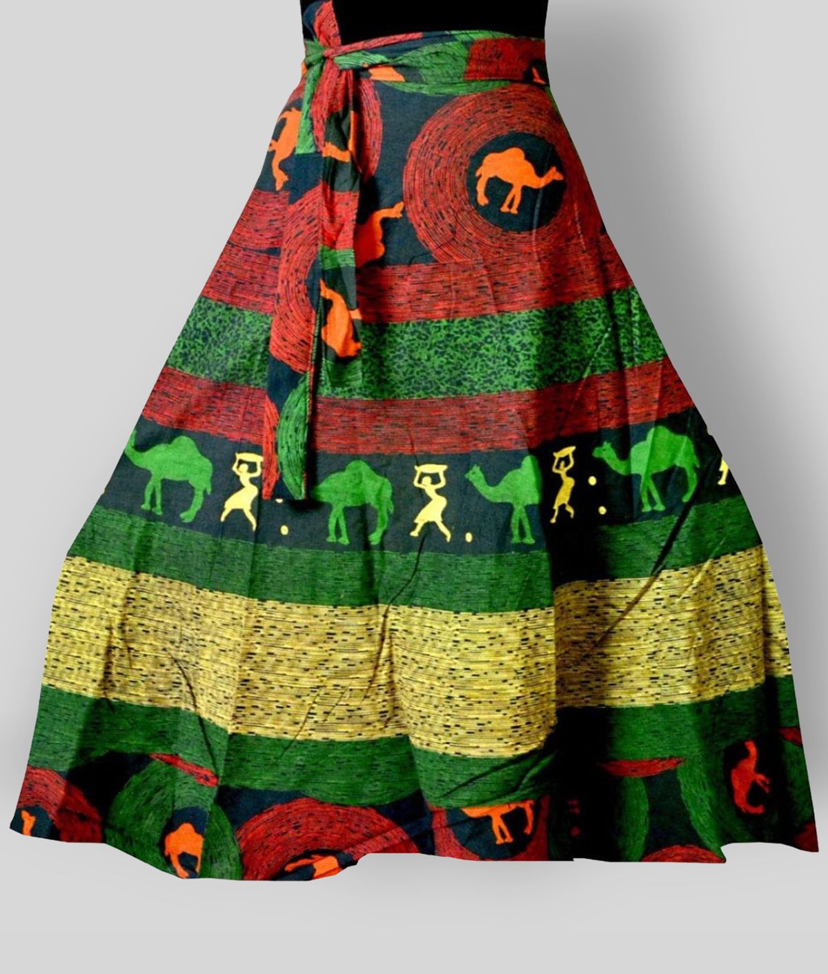     			Rangun - Multicolor Cotton Women's Wrap Skirt ( Pack of 1 )
