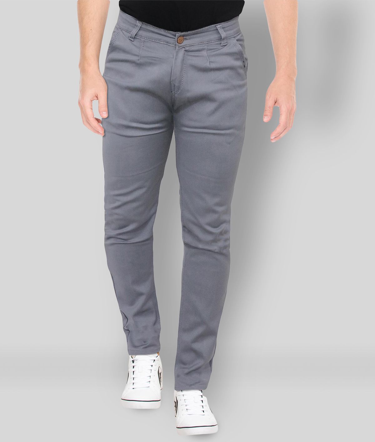     			Urban Legends - Grey Cotton Blend Regular Fit Men's Jeans ( Pack of 1 )