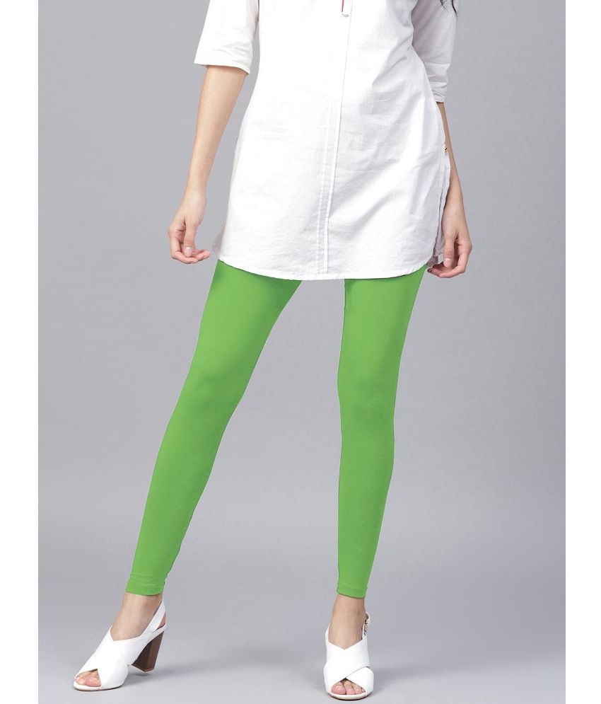     			TCG - Green Cotton Blend Women's Leggings ( Pack of 1 )