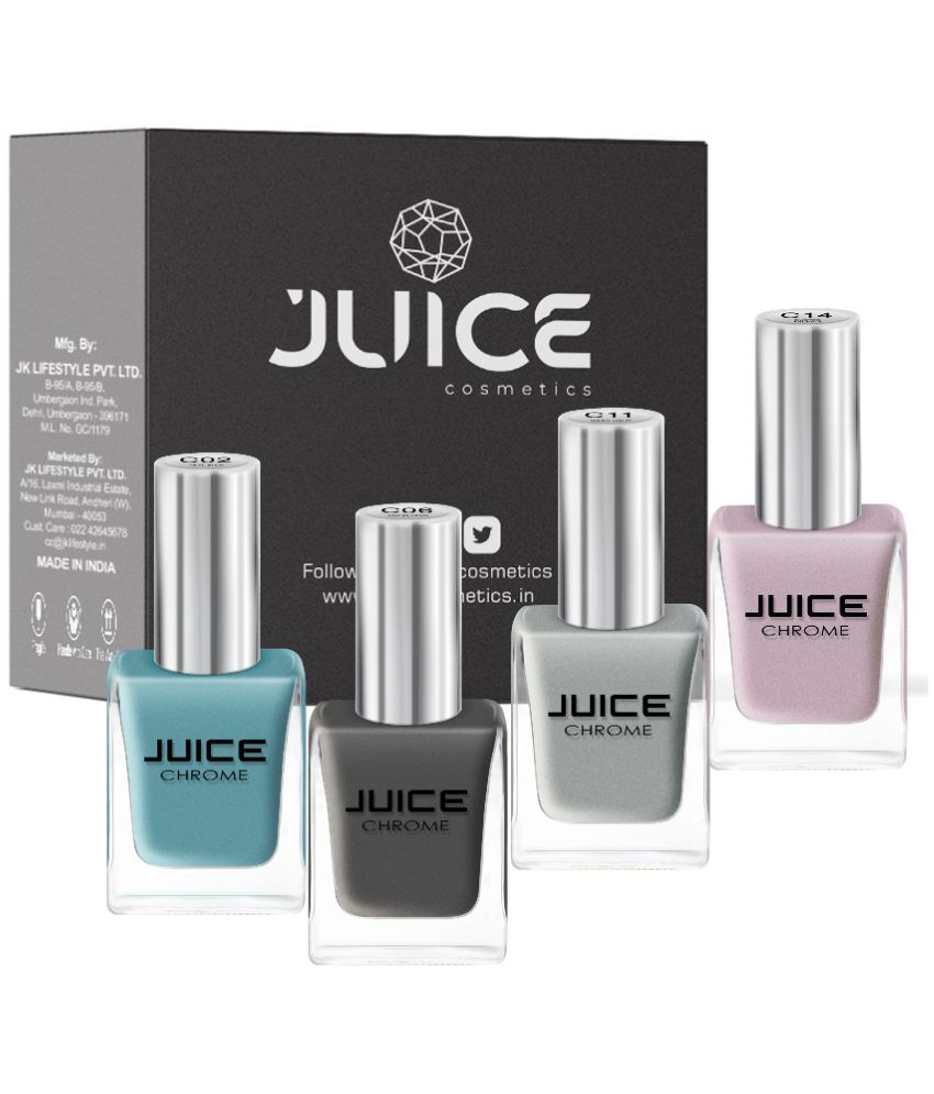     			Juice - Multi Chrome Nail Polish ( Pack of 4 )