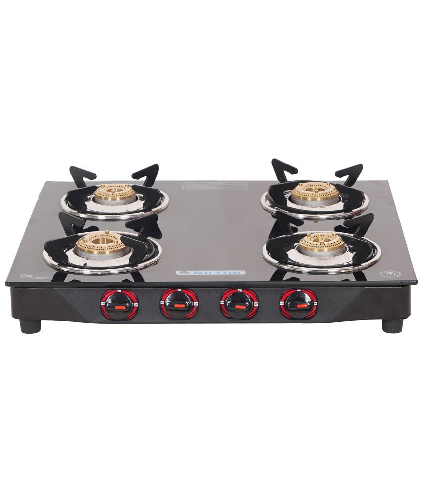 milton premium 4 burner glass top