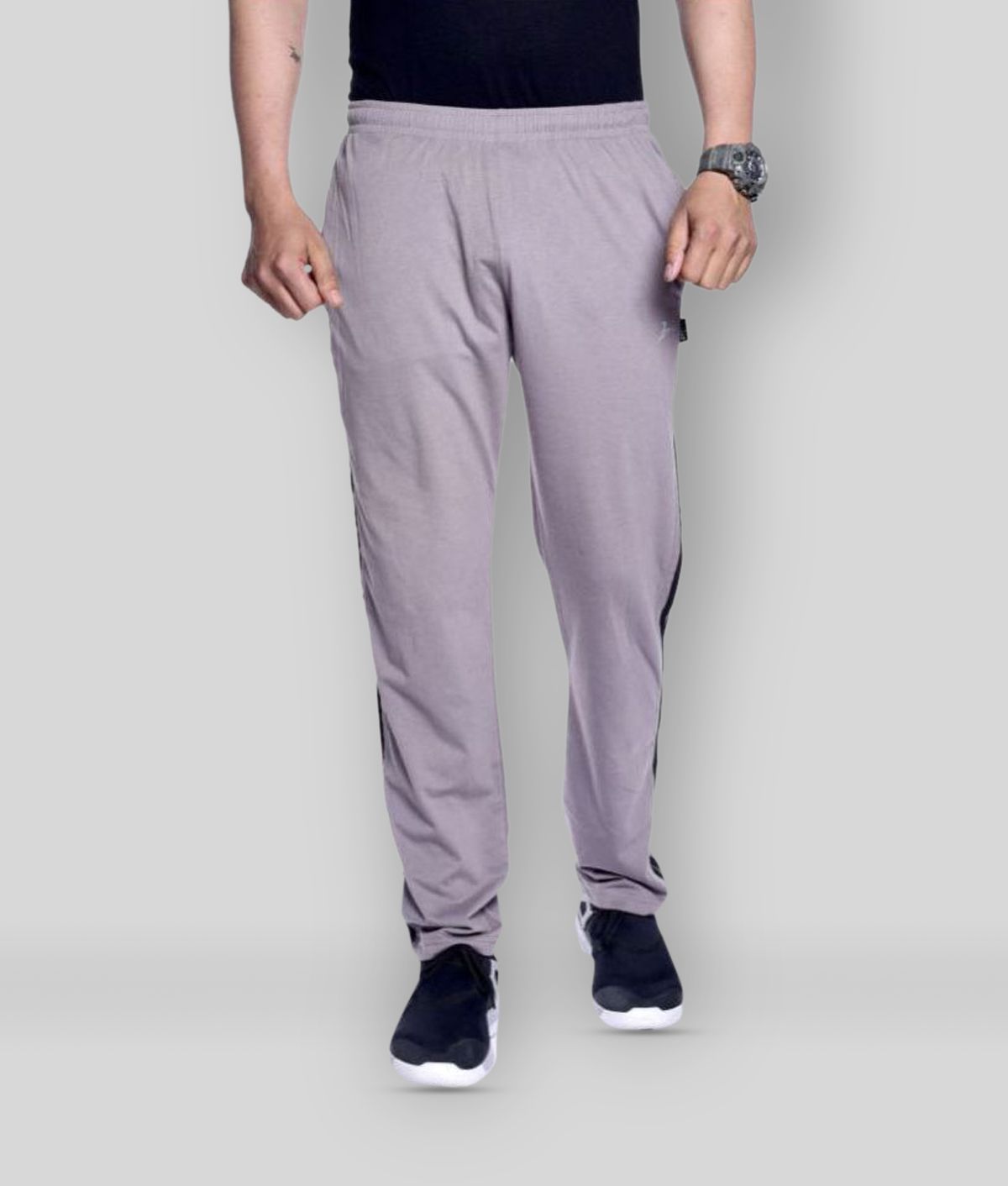 Zeffit - Grey Cotton Men's Trackpants ( Pack of 1 )