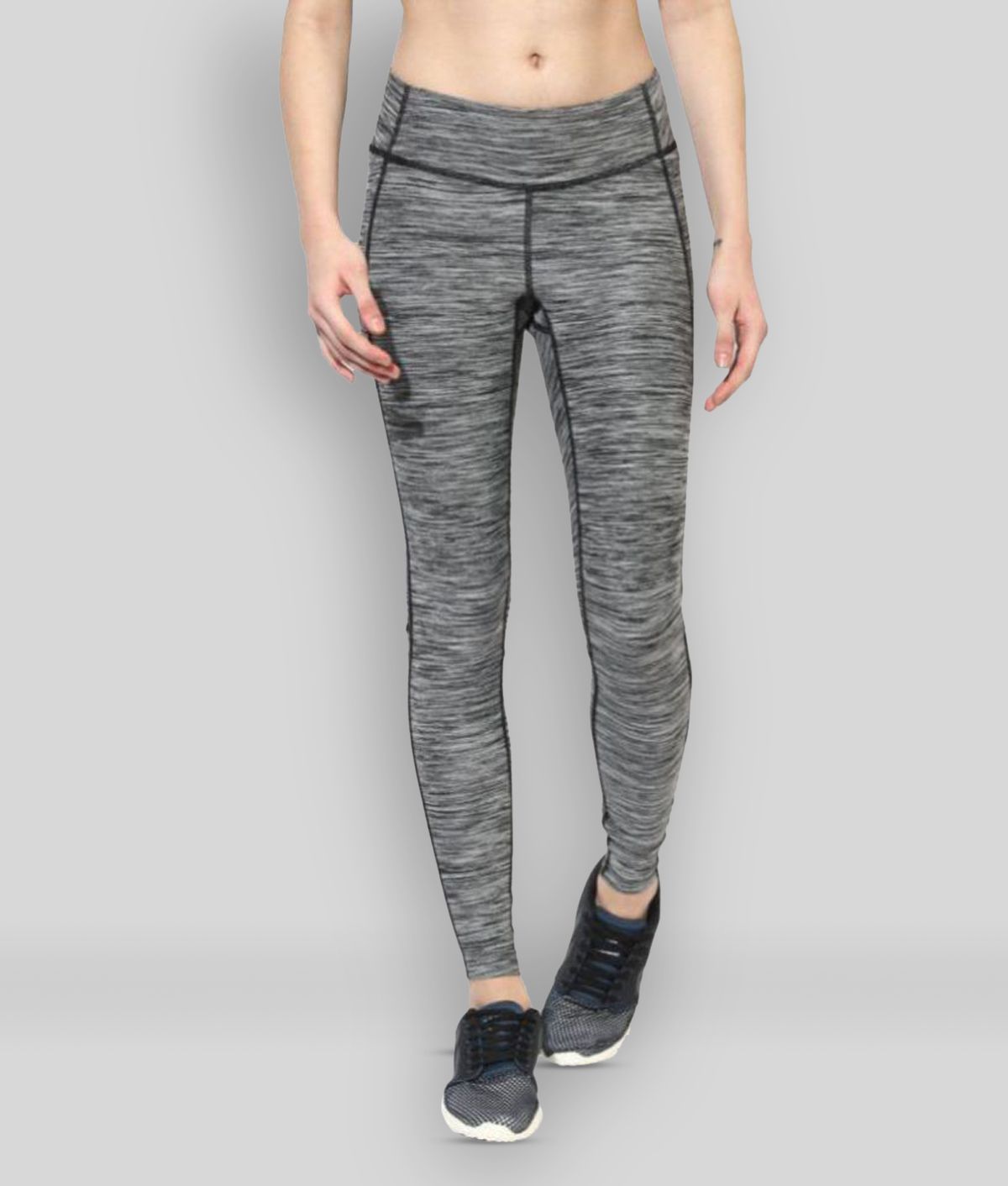 Zesteez W.omen Grey leggings ultra stretchable gym-workout leggings in premium Quality fabric ||  GYM || YOGA|| Active-wear || Sportswear|| Running