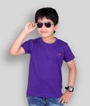 Dongli Pack of 1 Boys T-Shirt ( Purple )