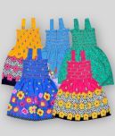 Sathiyas Cotton Frock For Girls ( Pack of 5 , Multicolor )